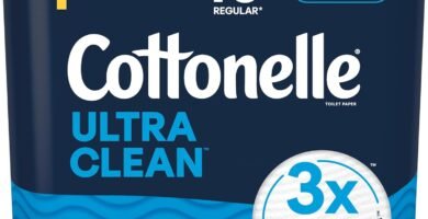 Cottonelle Ultra Clean Toilet Paper - 4 Mega Rolls (16 Regular Rolls), 284 Sheets Each