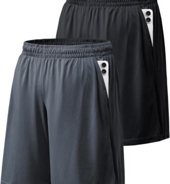 BALENNZ Athletic Shorts for Men with Pockets and Elastic Waistband Quick Dry Activewear