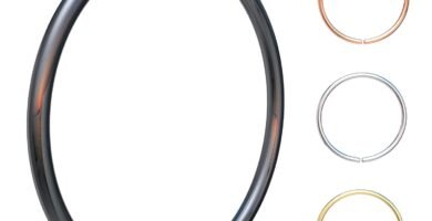 Tiny Black Nose Ring hoop - 24 gauge snug Nose Hoop thin nose Piercings hoops - nose piercing rings