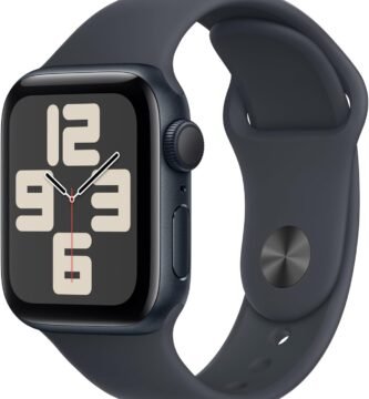 Apple Watch SE (2nd Gen) [GPS 40mm] Smartwatch with Midnight Aluminum Case with Midnight Sport Band S/M. Fitness and Sleep Trackers, Crash Detection, Heart Rate Monitor, Retina Display
