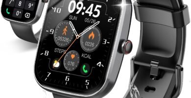 Smart Watch, 1.91" HD Screen Smartwatch for Men Women(Answer/Make Call), Fitness Watch with Heart Rate/Sleep Monitor/Steps Monitor, 110+ Sports Modes, IP68 Waterproof Activity Trackers, Black