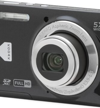 KODAK PIXPRO FZ55-BK 16MP CMOS Sensor Digital Camera 5X Optical Zoom 28mm Wide Angle 1080P Full HD Video 2.7" LCD Vlogging Camera (Black)