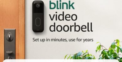 All-new Blink Video Doorbell – Head-to-toe HD view, two-year battery life, and simple setup. Required Sync Module not included – Add-On (Black)