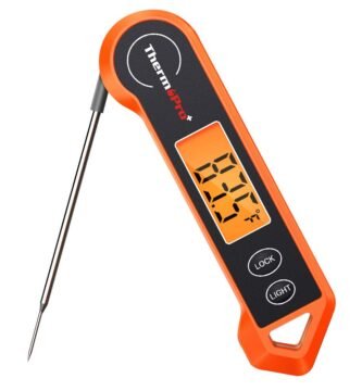 ThermoPro TP19H Digital Meat Thermometer for Cooking with Ambidextrous Backlit and Motion Sensing Kitchen Cooking Food Thermometer for BBQ Grill Smoker Oil Fry Candy Instant Read Thermometer