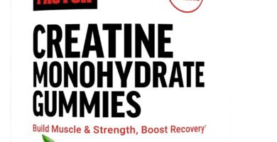 Force Factor Creatine Gummies, Creatine Monohydrate for Muscle Gain, More Strength, and Faster Recovery, Clinically Studied Creatine 5g Dose, Assorted Fruit Flavors, 30 Servings