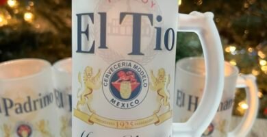 16 oz Frosted Beer Mug,Family Dad God Parent Gift (Tio)