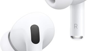 Apple AirPods Pro (2nd Generation) Wireless Ear Buds with USB-C Charging, Up to 2X More Active Noise Cancelling Bluetooth Headphones, Transparency Mode, Adaptive Audio, Personalized Spatial Audio
