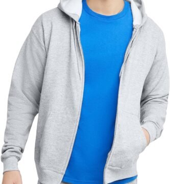 Hanes Men's EcoSmart Fleece Full-Zip Hoodie Sweatshirt