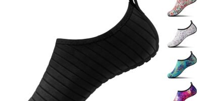 SEEKWAY Water Shoes Women Men Adult Quick-Dry Aqua Socks Barefoot Non Slip for Beach Swim River Pool Lake surf Black SK002(U)