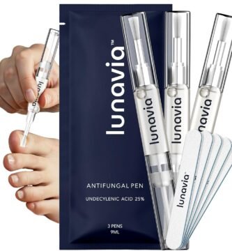 Antifungal Pen – 25% Undecylenic Acid, Toenail Fungus Treatment Extra Strength, Nail Renewal, Tea Tree Oil, Clove Bud Oil, Aloe Vera, and Vitamin E- 3 Pack, Twist Pen Activator, Made in USA