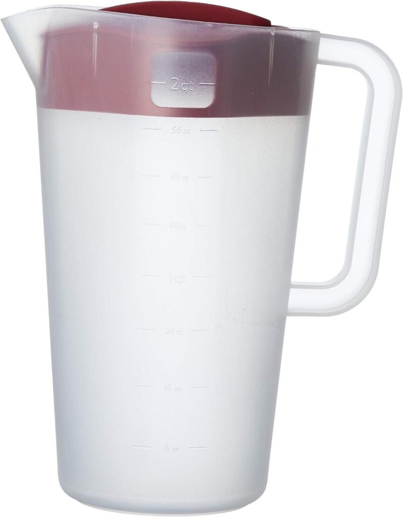 GoodCook 1/2-Gallon Pitcher with 4 Way Lid, BPA Free