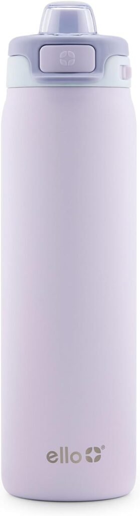 Ello Pop & Fill Stainless Steel Water Bottle with Quick Fill Technology, Double Walled Vacuum Insulated Metal, Leak Proof Locking Lid, Sip & Chug, BPA Free, Holiday Gift for Him Her, 22oz, 32oz, 40oz