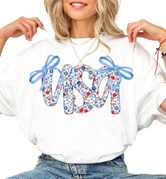 Comfort Colors® 4th Of July Outfits For Women, 4th Of July Shirts Women, Patriotic Shirts For Women, USA Shirt, Fourth Of July Outfit Women, Red White And Blue Shirts For Women