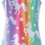 HOZIY Gymnastics Leotards for Girls Unicorn Aurora Rainbow Mermaid Dinosaur Cupcake Sparkle Biketard Toddlers Kids Children
