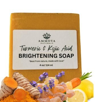 Turmeric Skin Cleansing Soap - Natural Glow Face & Body Cleanser for Acne, Dark Spots & Scars, Gentle for All Skin Types (4.5 oz) 1 bar