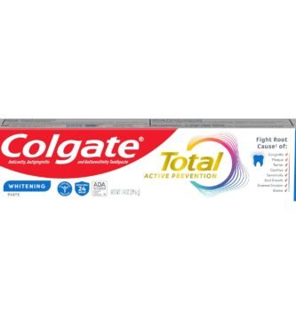 Colgate Total Whitening Travel Toothpaste, Mint Toothpaste for Travel, Carry-On Size Toothpaste, 1.4 Oz Tube