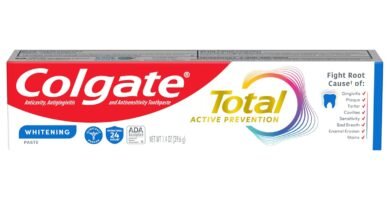 Colgate Total Whitening Travel Toothpaste, Mint Toothpaste for Travel, Carry-On Size Toothpaste, 1.4 Oz Tube