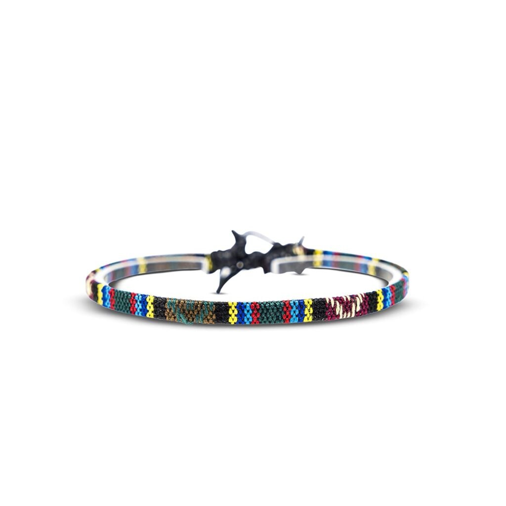 Made by Nami Boho Surfer Bracelets for Men and Women Crafted from Colorful Braided Strings Adjustable and Waterproof Handmade Bracelets for Summer Beach and Ethnic Hippie Style (Aztec)