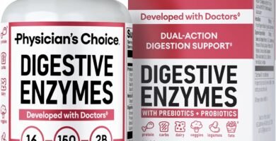 Physician's CHOICE Digestive Enzymes - Multi Enzymes, Organic Prebiotics & Probiotics for Digestive Health & Gut Health - Meal Time Discomfort Relief & Bloating - Dual Action Approach - 60 CT