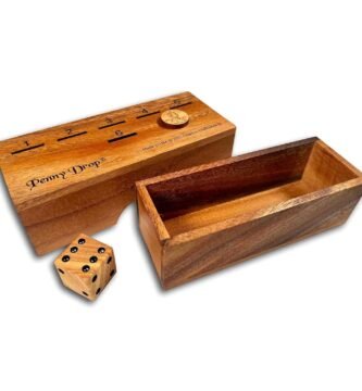 Penny Drop Game – Travel Edition, Compact Dice Game for Family Fun, Made in USA